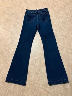 7 For All Mankind Dark Blue Flare Jeans